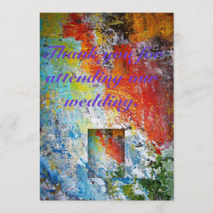 Thank You For Attending Our Wedding Invitation