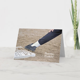 Thank you for Baseball Coach Card