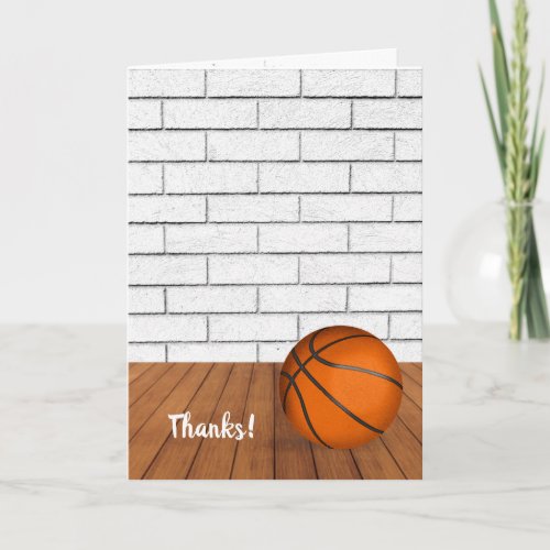 Thank You For Basketball Coach Card