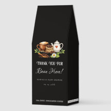 Thank You for Bean Here Baby shower  Coffee Thank 