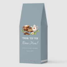 Thank You for Bean Here Baby shower  Coffee Thank 