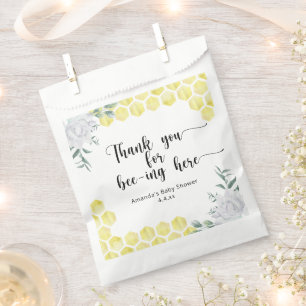 Thank you for bee-ing here - favor bag