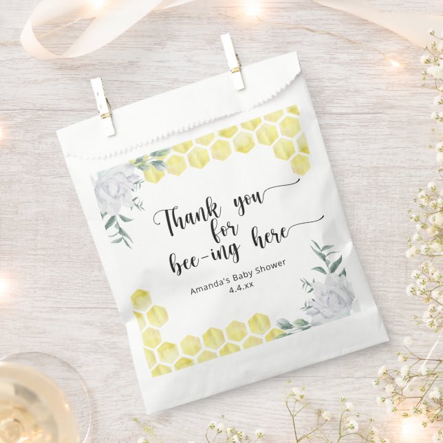 Thank you for bee-ing here -  favor bag (Clipped)