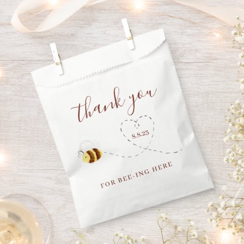 Thank You For Bee_ing Here Favor Bags