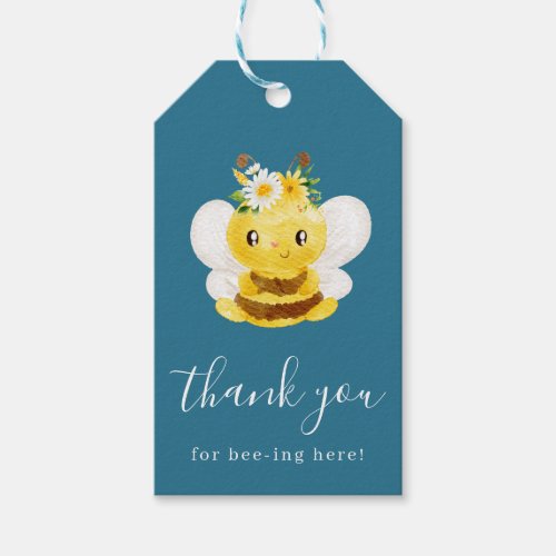 Thank You For Bee_ing Here Favor Gift Tag