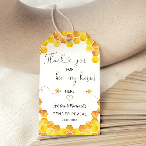 Thank You for Bee_ing Here Favor Tags
