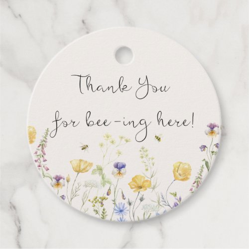 Thank you for Bee_ing Here GiftFavor Tags