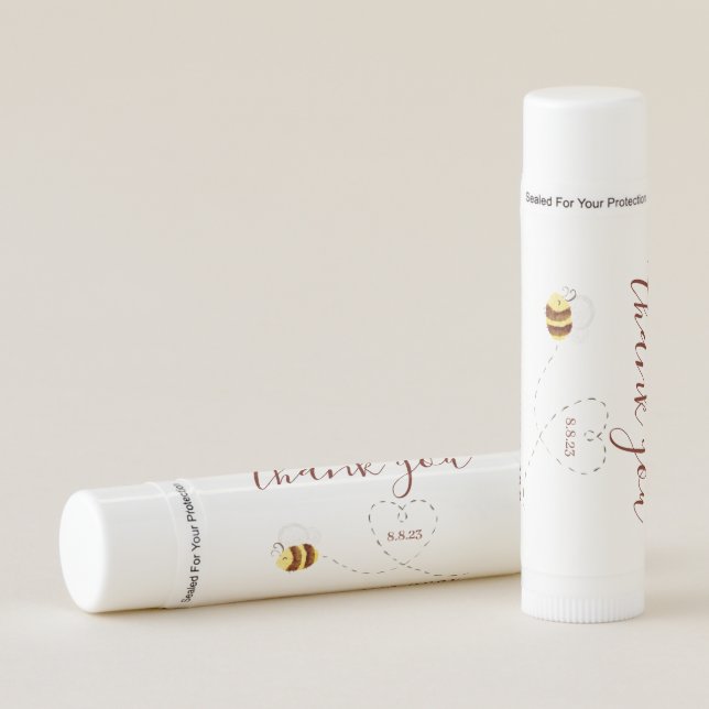 Thank You For Bee-ing Here Lip Balm (Front)