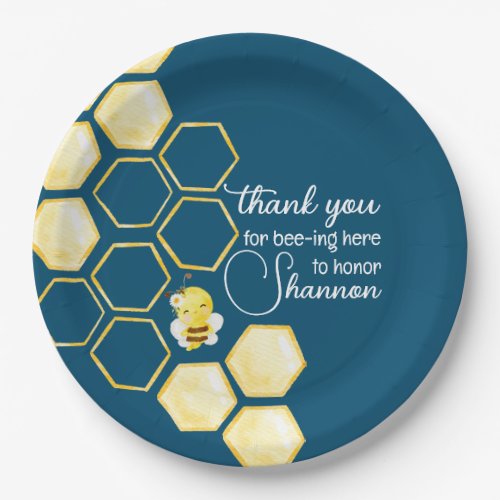 Thank You For Bee_ing Here Paper Plate
