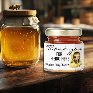 Thank you for Beeing here Baby Shower Honey Jar Favors