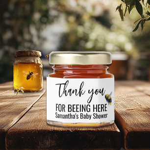 Thank you for Beeing here Baby Shower Honey Jar Favors