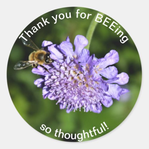 Thank You For BEEing so Thoughtful Sticker