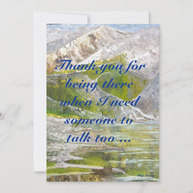 Thank You For Being A Friend Card (Front)