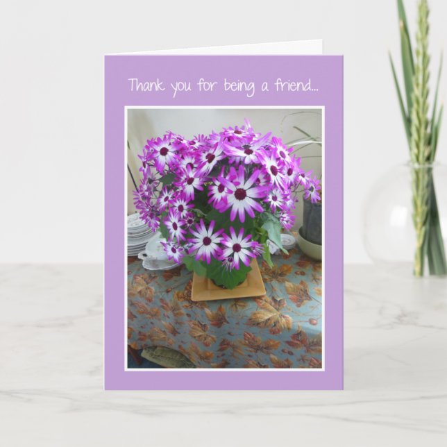 Thank you for being a friend... card (Front)