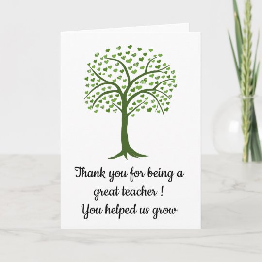 thank you for being a great teacher | Zazzle.com