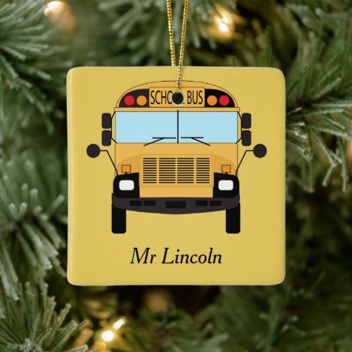 Thank You for Being a Great Teacher Award Ceramic Ornament