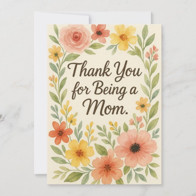 “Thank You for Being a Mom” card -The Golden Girls (Front)