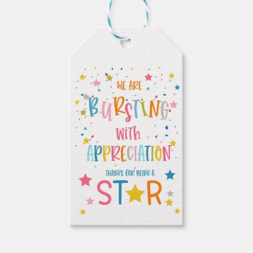  thank you for being a star  gift tags