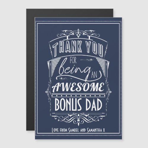 Thank You For Being An Awesome Bonus Dad _ Stepdad