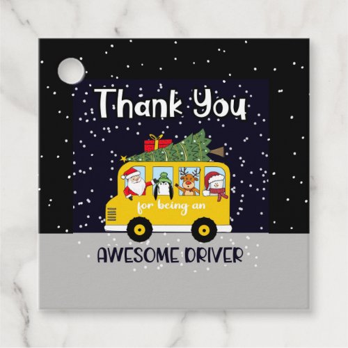 thank you for being an awesome school bus driver favor tags