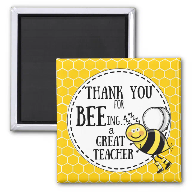 Thank you for being an awesome teacher gift magnet (Front)