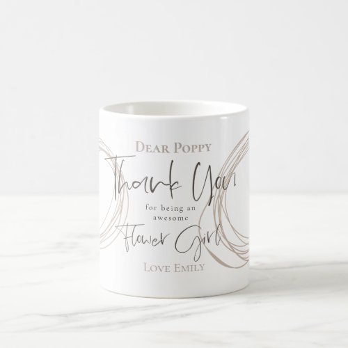 Thank you For being Flower Girl Gift Coffee Mug