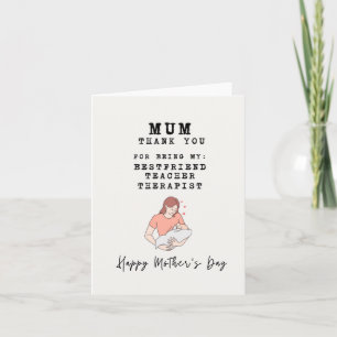 Thank You For Being Heartfelt Mother's Day Card