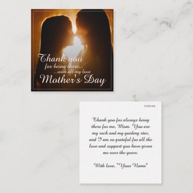 Thank You for Being Here – Mother’s Day Note Card (Front/Back)