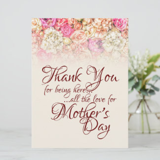 Thank you for being here - Mother's Day