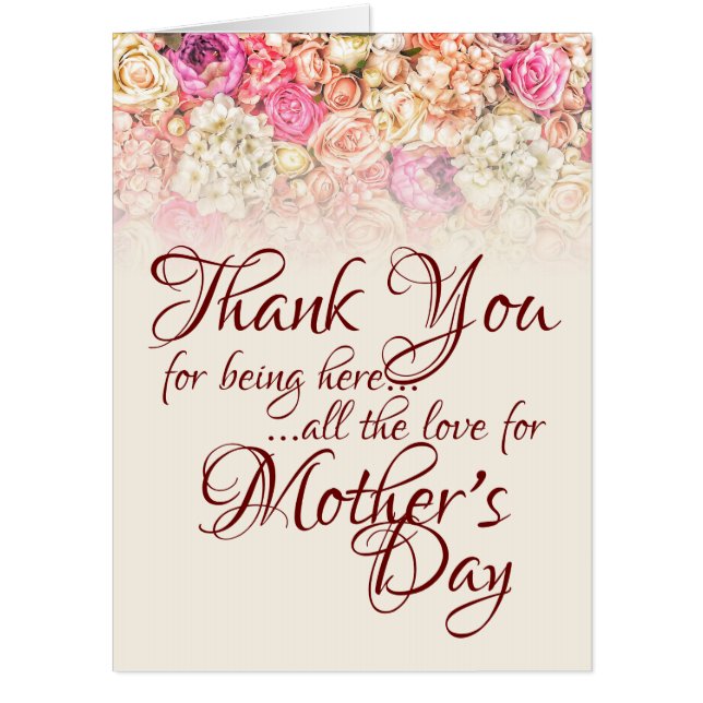 Thank you for being here - Mother's Day Card (Front)