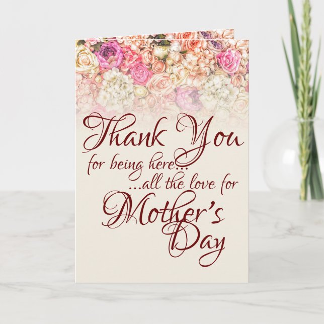 Thank you for being here - Mother's Day Card (Front)