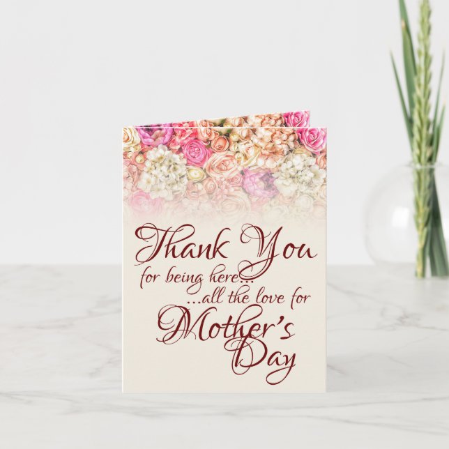 Thank you for being here - Mother's Day Card (Front)