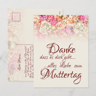Thank you for being here — Mother's Day Holiday Postcard