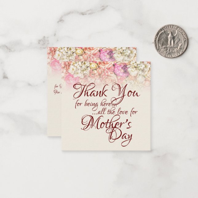Thank you for being here - Mother's Day Note Card (Front/Back In Situ)