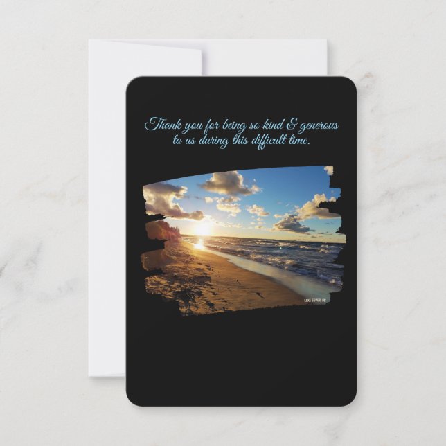 Thank you for being kind & generous Greeting Card (Front)