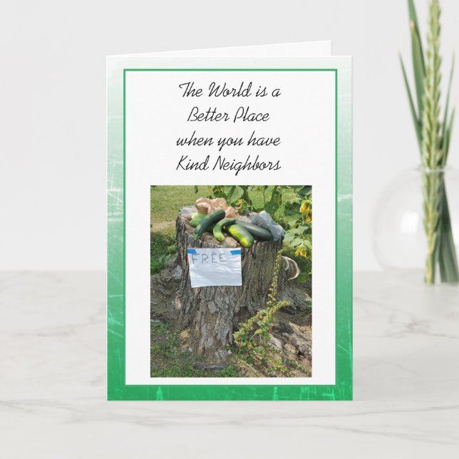 Thank you for being Kind Neighbors  Card (Front)