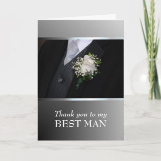 Thank you for being My Best Man - Customize Card