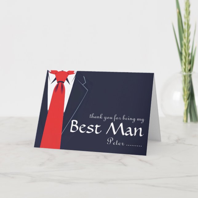 Thank you for being my Best Man Tuxedo (Front)