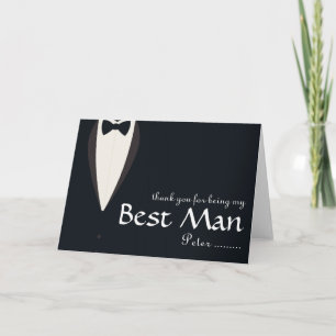 Thank you for being my Best Man Tuxedo Card
