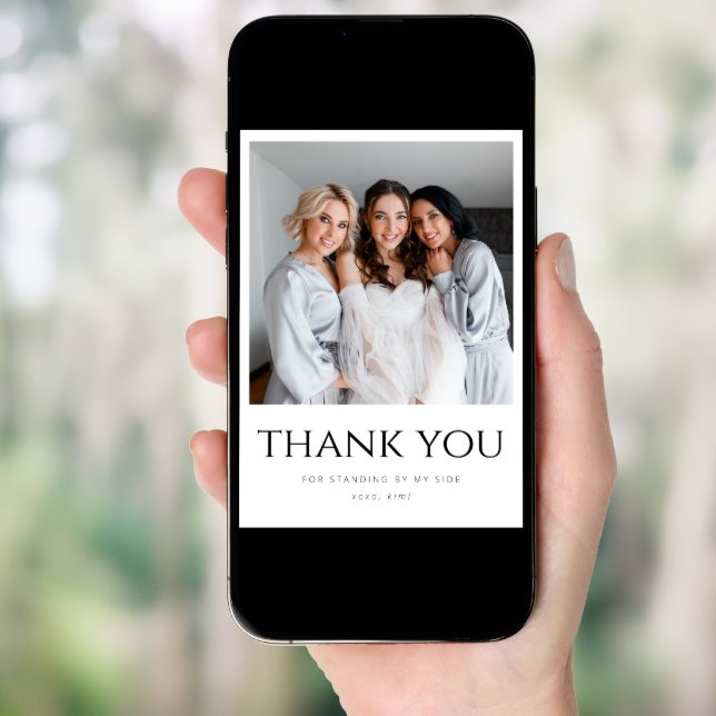 Thank You for Being My Bridesmaid Card (Front Digital)