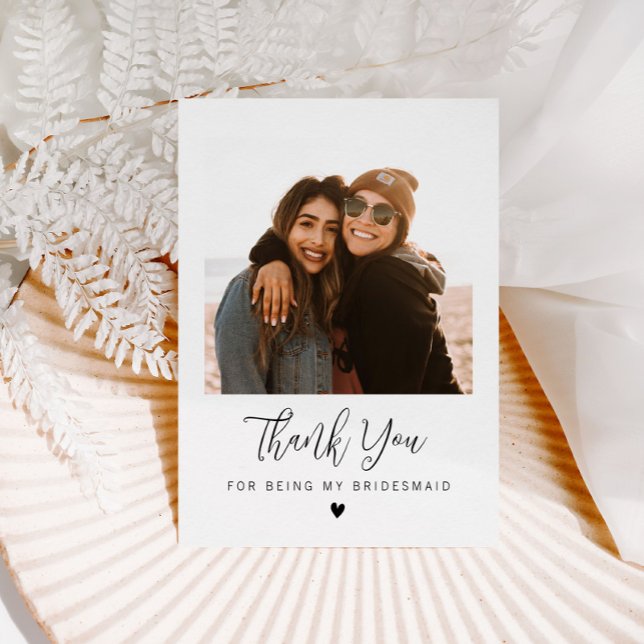 thank you for being my bridesmaid card (Creator Uploaded)