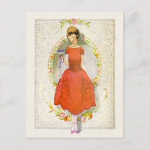 Thank You for Being My Bridesmaid Vintage Invitation
