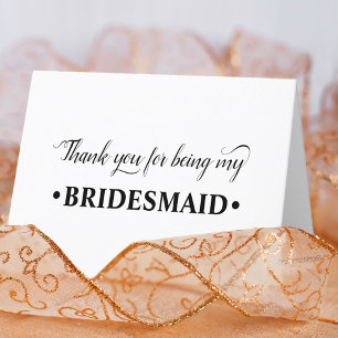 Thank You for being my Bridesmaid Wedding Party