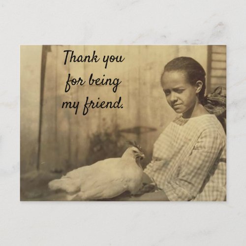 Thank You for Being My Friend Postcard