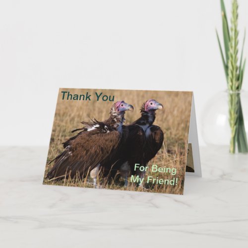 Thank You for Being My Friend Vulture Card