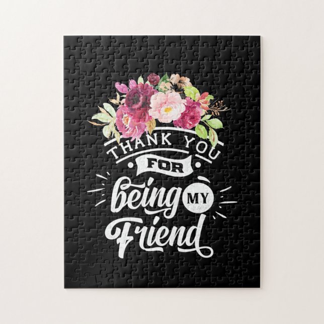 Thank You For Being My Friends Jigsaw Puzzle (Vertical)