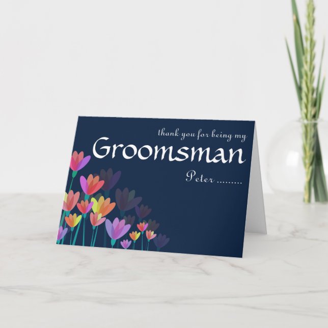 Thank you for being my Groomsman (Front)