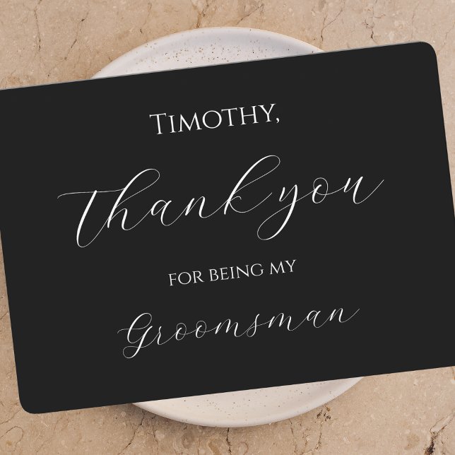 Thank You for Being My Groomsman Card Script (Creator Uploaded)