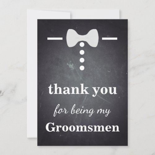 Thank you For Being My Groomsmen