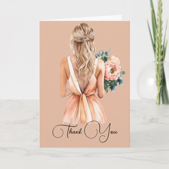 Thank You for being my Maid of Honor Card (Front)